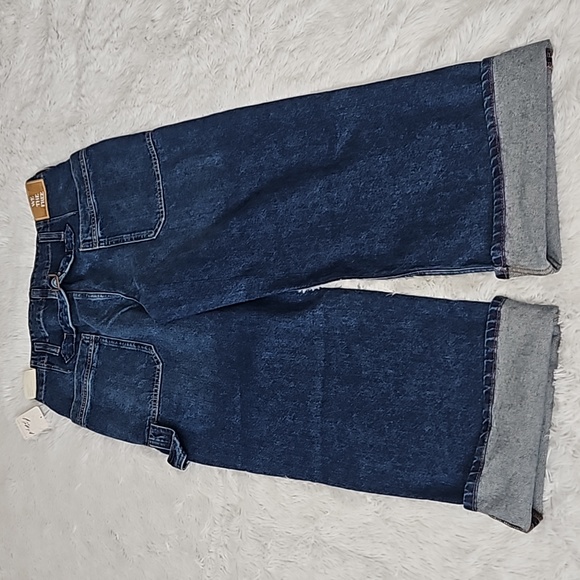 NWT Free People We The Free Major Leagues Mid-Rise Cuffed Jeans Lapis - Picture 11 of 16
